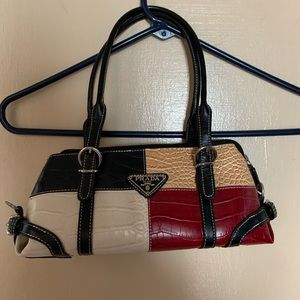 Prada leather stitch bag